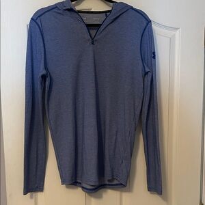 Under Armour Heathered Blue Performance Hoodie size small